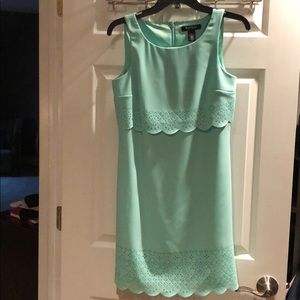 Mint green scalloped dress